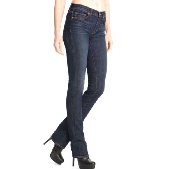 J BRAND Scarlett Pencil Leg Dark Wash Stretch Jeans Size 31 - Picture 1 of 10